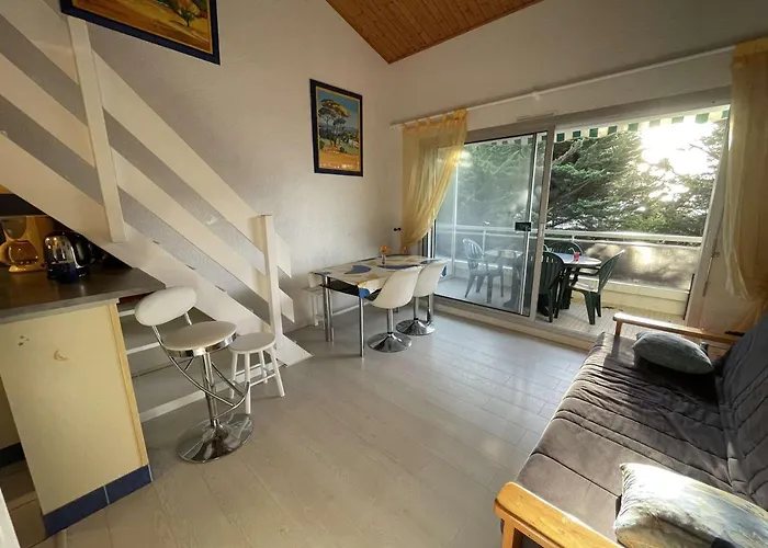 Studio Mezzanine 4 Pers, Plage à 50m, Parking Privé - FR-1-224C-591 Apartamento *